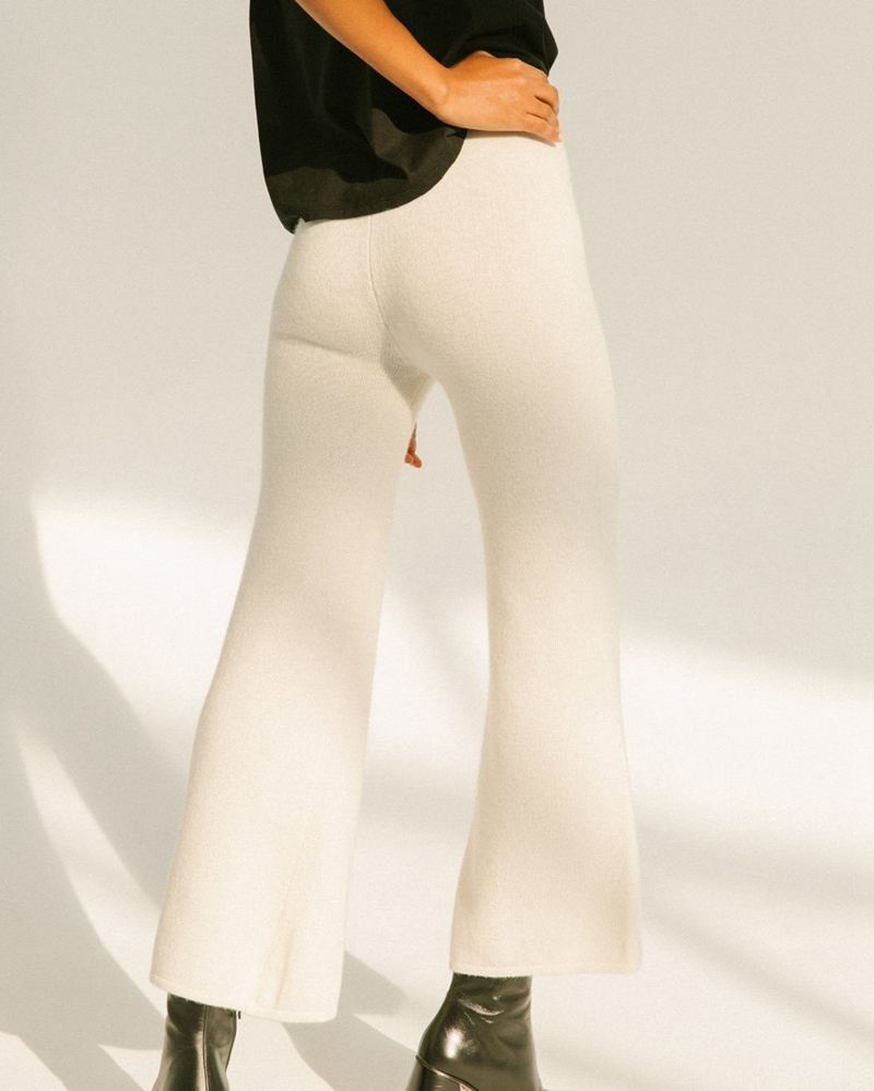 Pantalon Alohas Easy Fall Blanche Femme | ZGN-85839895