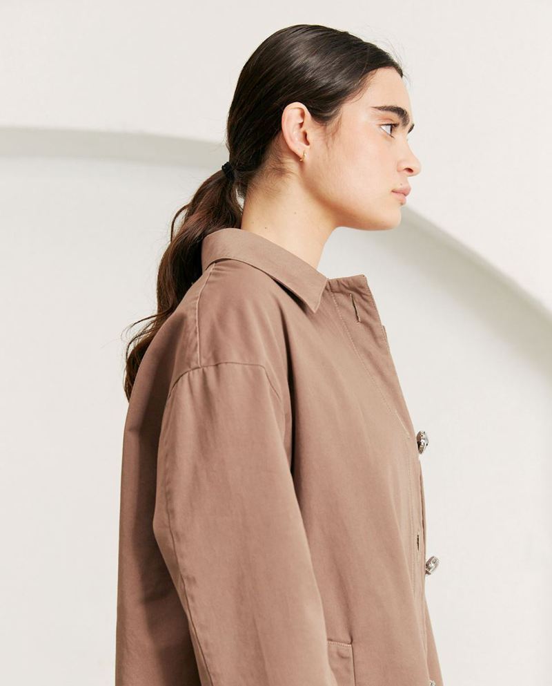 Manteaux Alohas Flash Trench Marron Femme | YMT-16277477