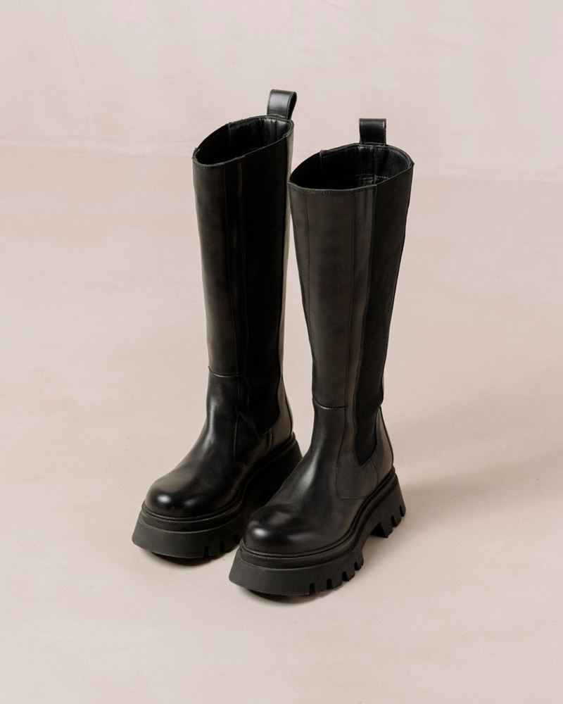 Bottes D'équitation Alohas Go Getter Cuir Noir Femme | WSU-58451859