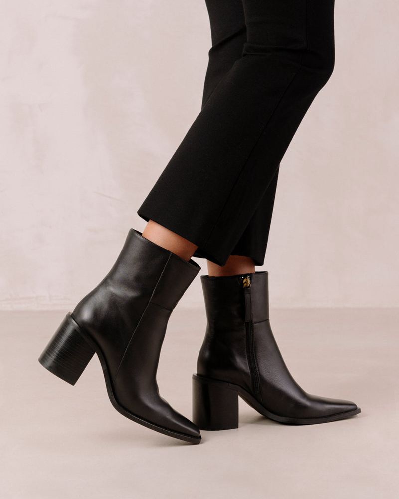 Bottines Alohas Julie Cuir Noir Femme | NMA-99202567