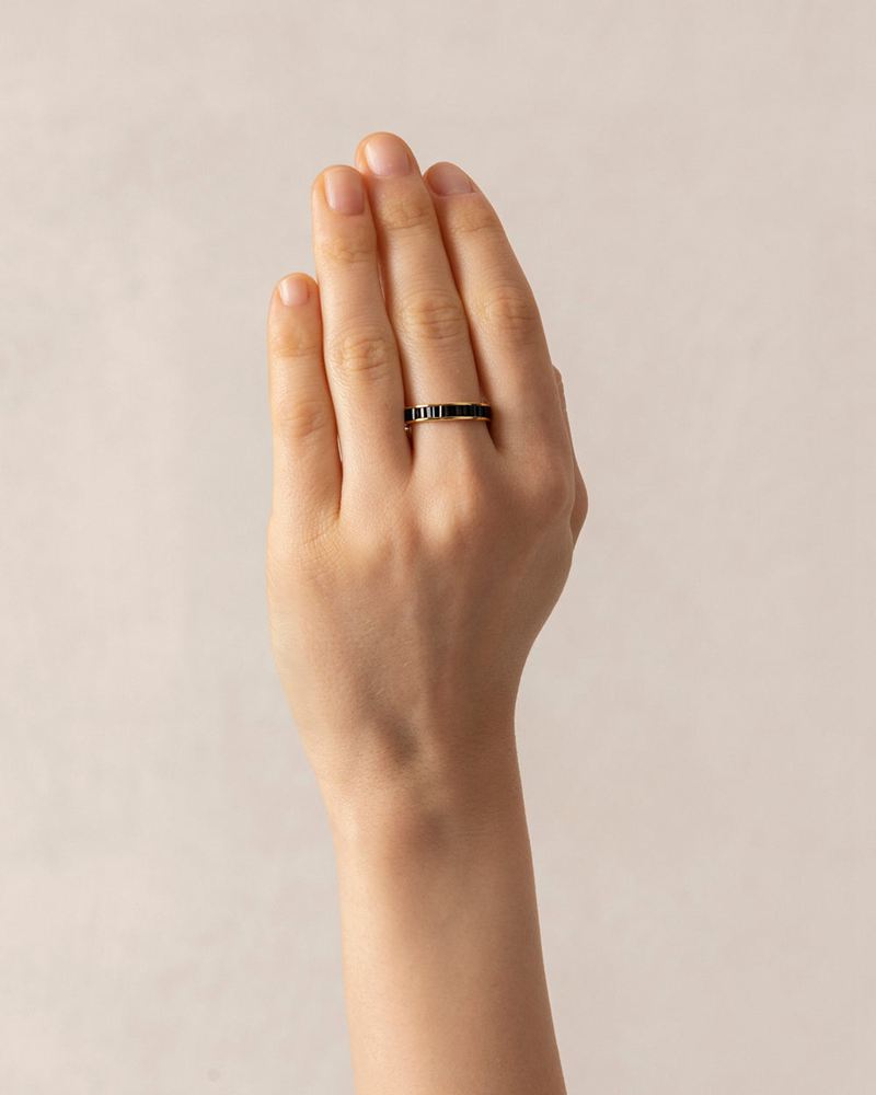 Bague Alohas Lucuma Noir Femme | YAV-17283822