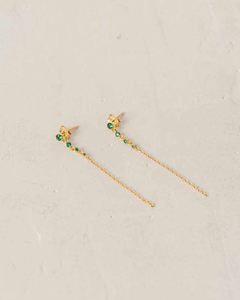 Boucle d'oreille Alohas Guama Vert Femme | WWL-93961117