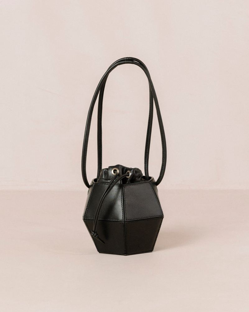 Sacs Alohas The V Cuir Noir Femme | OVM-60689658