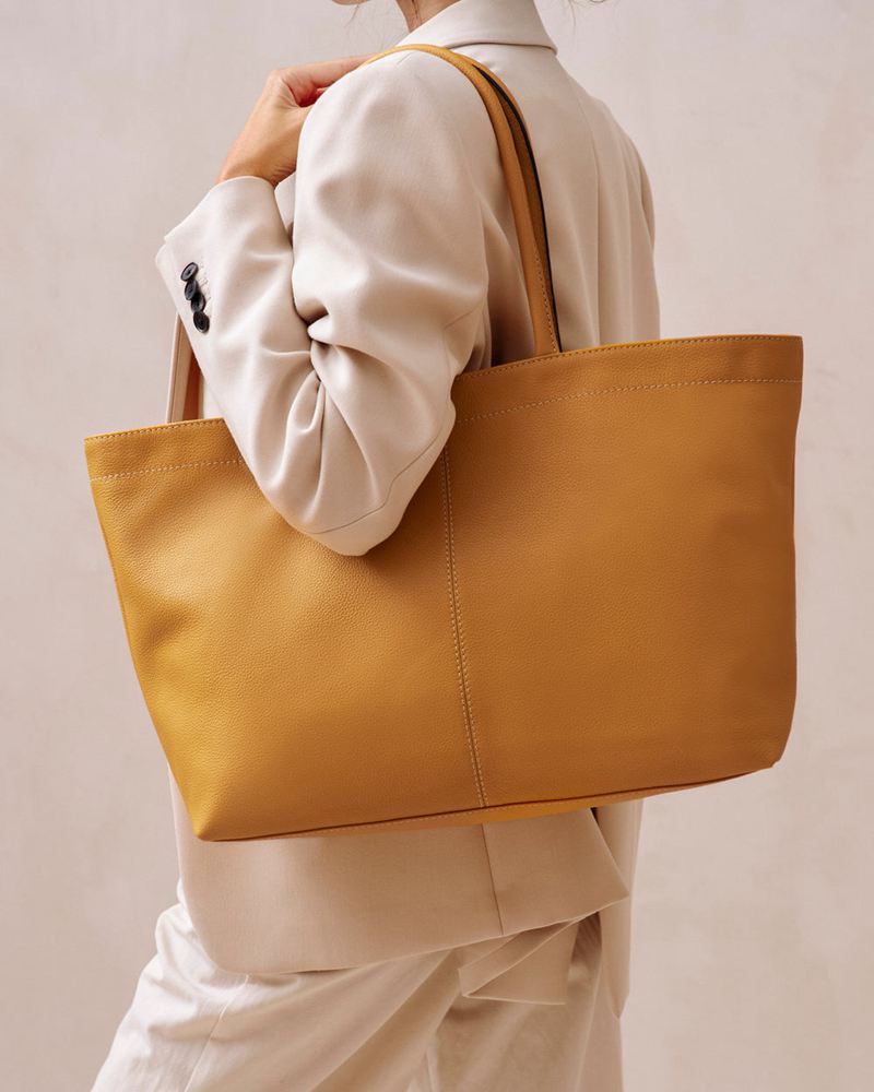 Sacs Alohas The F Cuir Jaune Femme | IYA-05380977